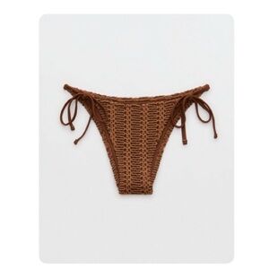 3/30$      Aerie the sunbun cloudwave Crochet Bikini Bottom